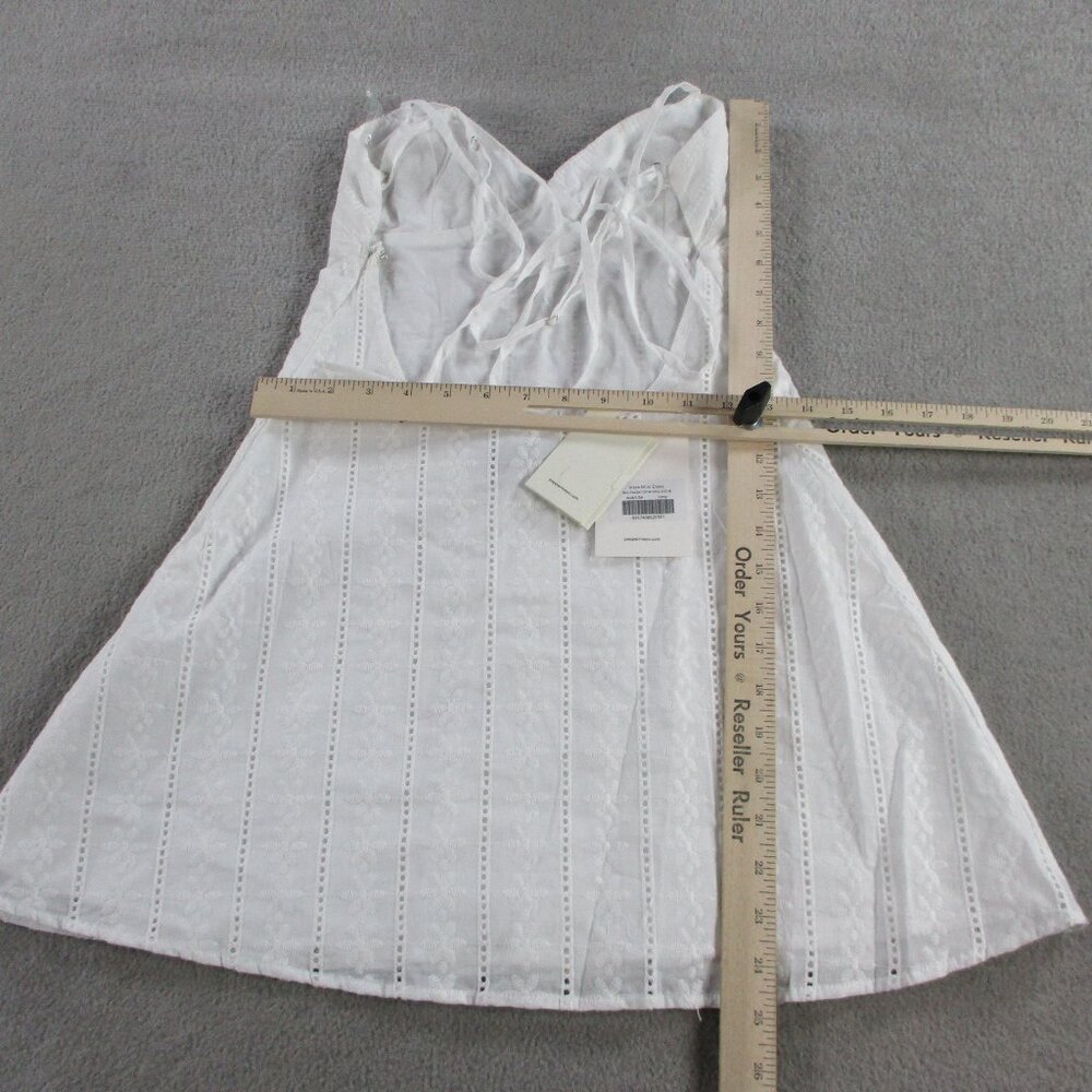 Peppermayo Inara Mini Dress Womens 4 Ivory White Strappy Exclusive NEW - Picture 5 of 8